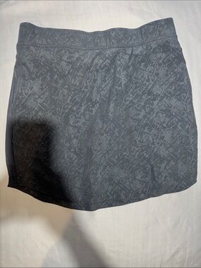 Eddie Bauer Charcoal Patterned Mini Skirt